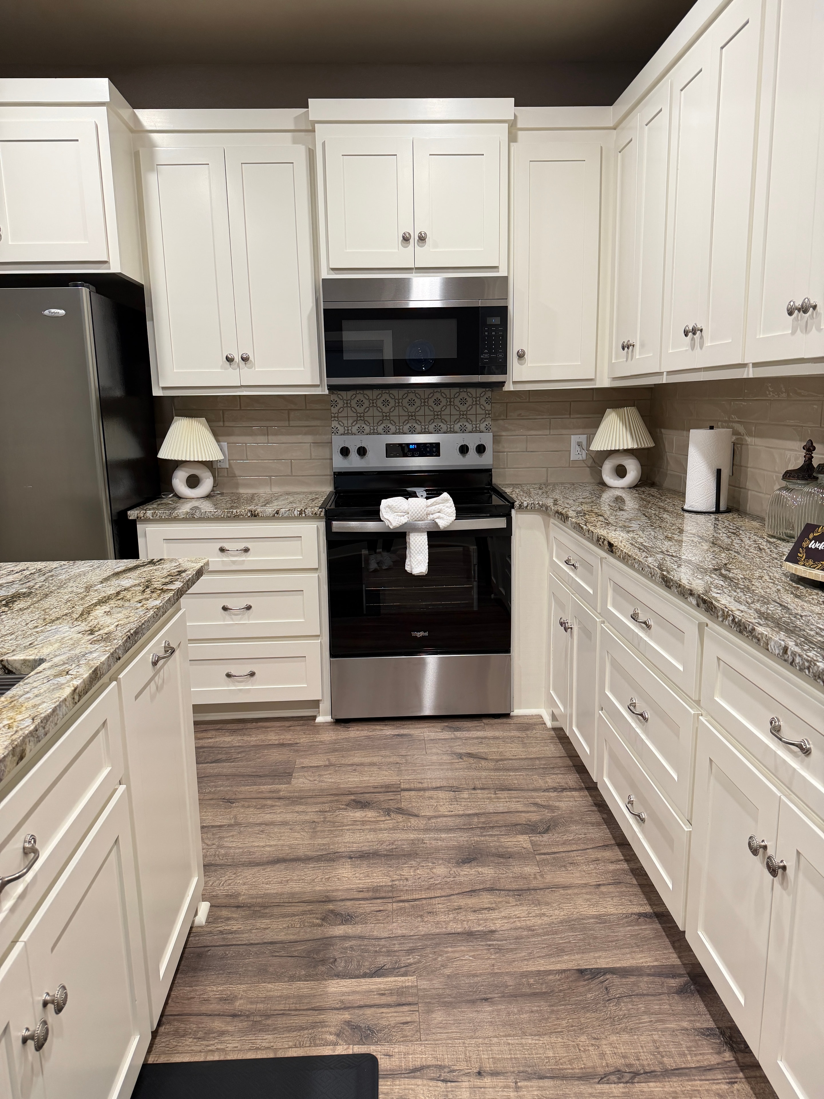Spotless clean kitchen after professional cleaning